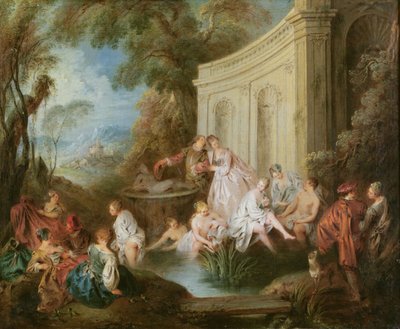 The Bathers by Jean Baptiste Joseph Pater